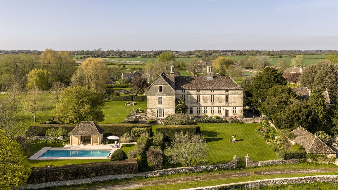 A Manor House Dream With Four Poster Beds, Poolhouse, Artist’s Studio And 17 Acres Of The Cotswolds To Call Your Own